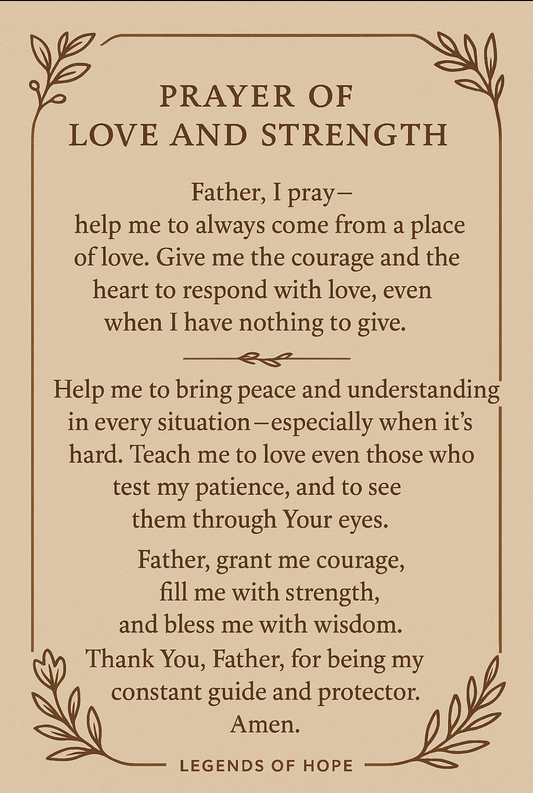 Prayer of Love and Strength